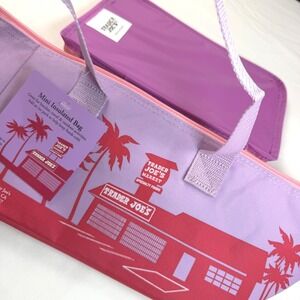 Trader Joe's Mini Insulated Bag Unisex 1.5G Lavender Retro Cooler NWT